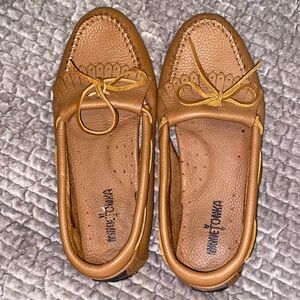 Minnetonka leather loafers